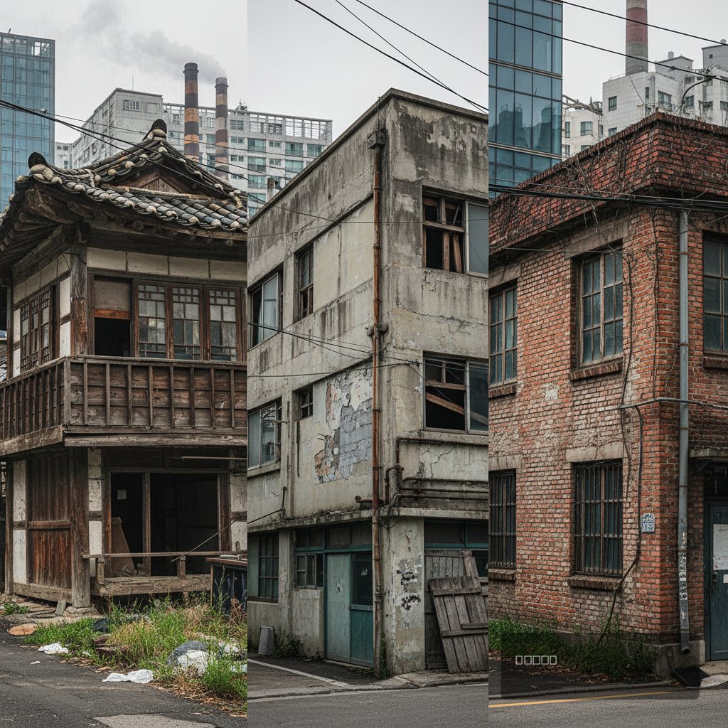 직영시공 vs 하도급 차이 시공 전 현장 모습 - 건원메탈산업