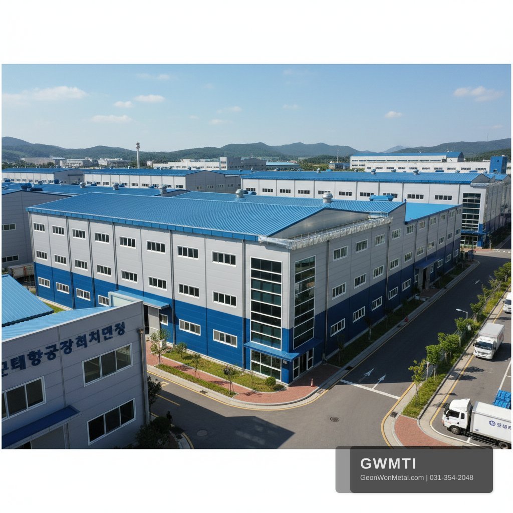공장 외벽 코킹 보수 보수 완료 결과 - 건원메탈산업 시공실적