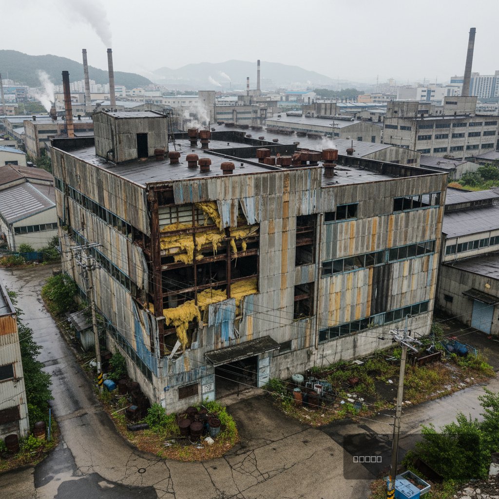 화성 샌드위치판넬 시공 시공 전 현장 모습 - 건원메탈산업