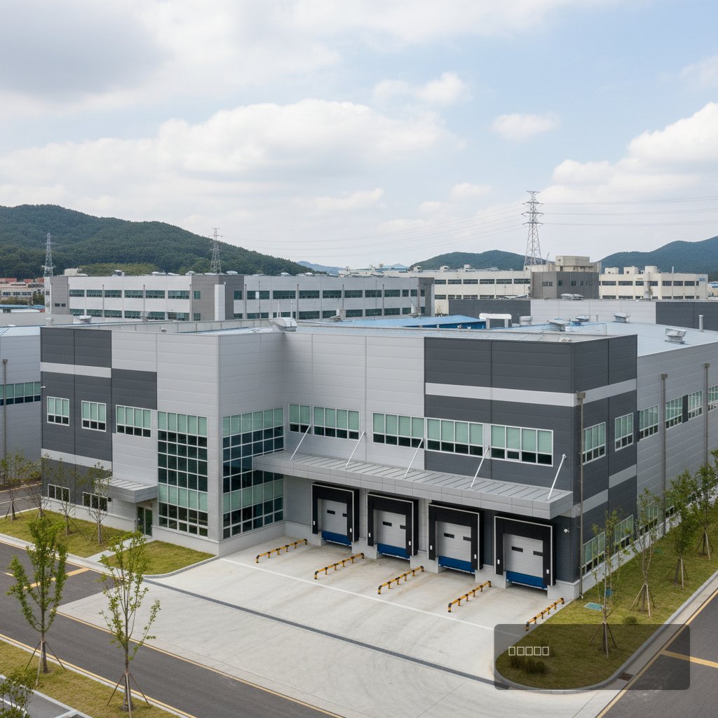화성 창고 신축 외장재 시공 완료 결과 - 건원메탈산업 시공실적