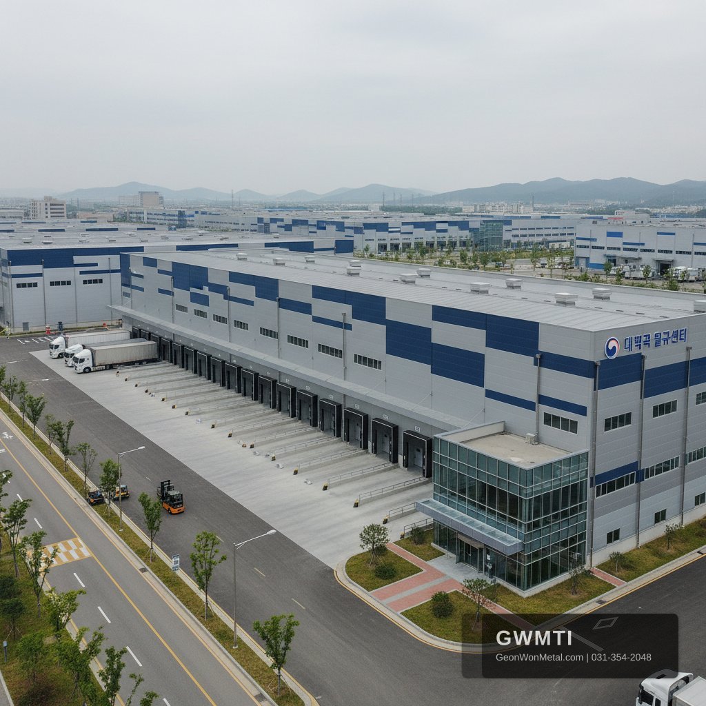 화성 창고 신축 외장재 시공 완료 결과 - 건원메탈산업 시공실적